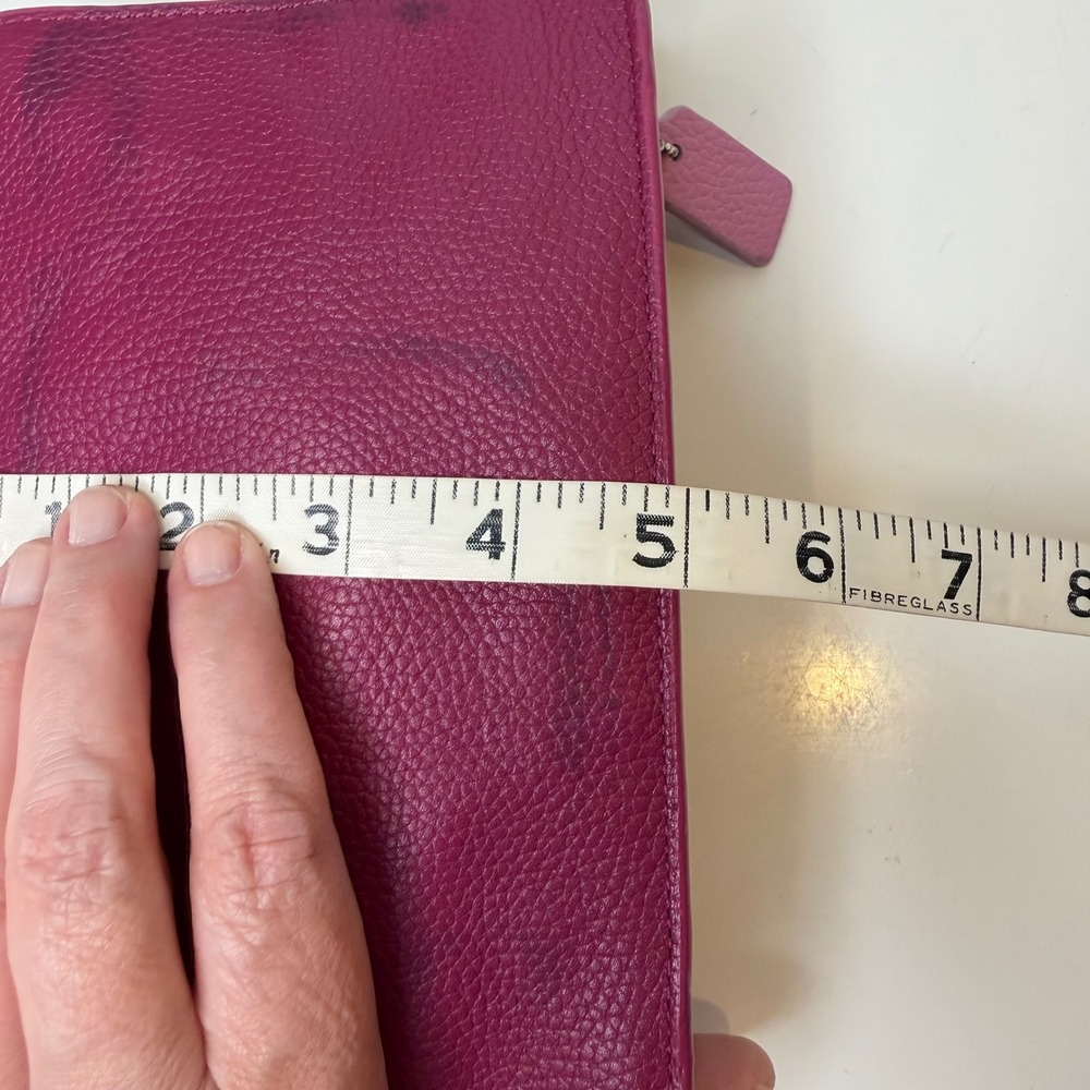 Coach Crossbody Bag Womens Magenta Pebbled Leather G1592-64798 Barbiecore 8in - Picture 16 of 16